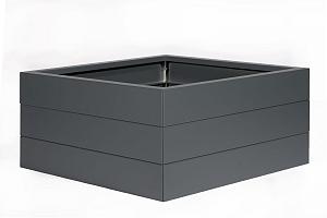 Bloembak Modulair - ANTRACIET 120x120x42 cm