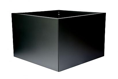 Bloembak vlak - 30x120x60 cm Grafiet zwart