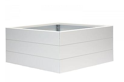 Bloembak Modulair - WIT 120x120x42 cm